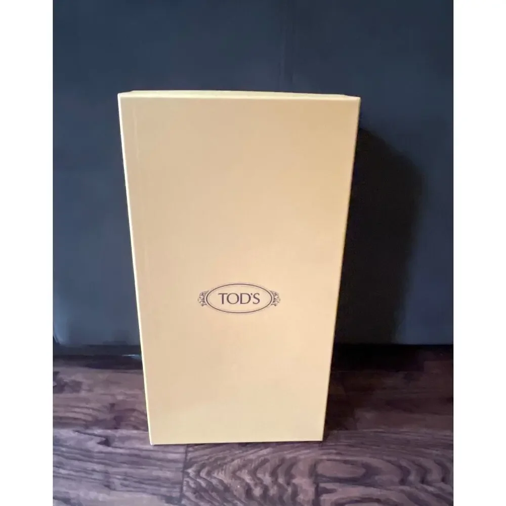 $995 NIB Tod's Gommino Driving Loafers Double T gold hardware Black Size 13(47)